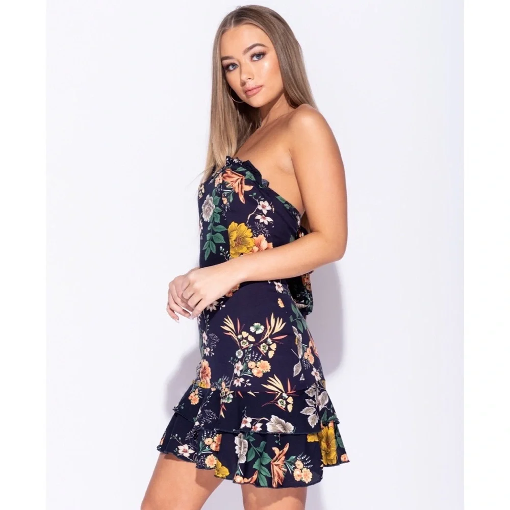 NWT Garden party Floral bandeau dress - Picture 2 of 6